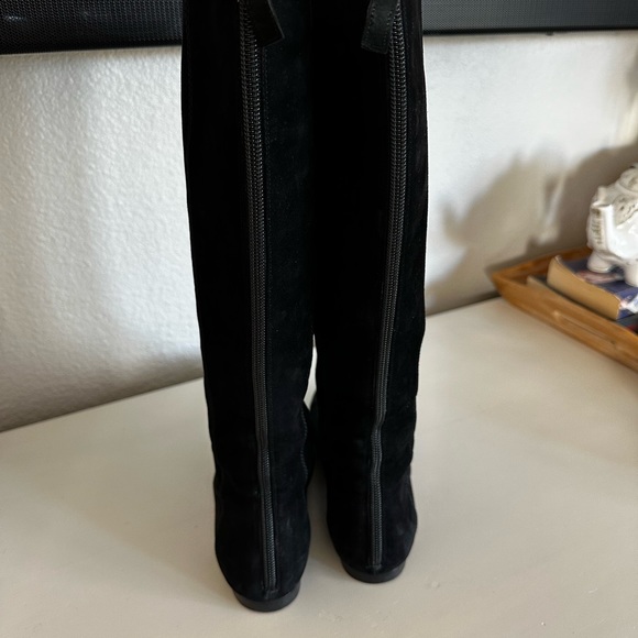 Oscar de la renta - black suede knee high boots size 7 1/2 - Picture 7 of 14